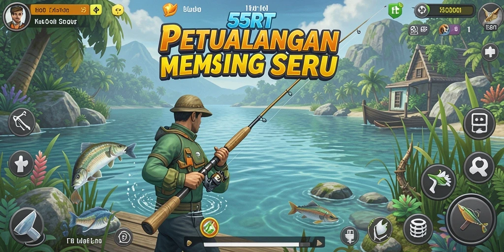 Tangkapan ikan yang spektakuler dalam gameplay 55RT.