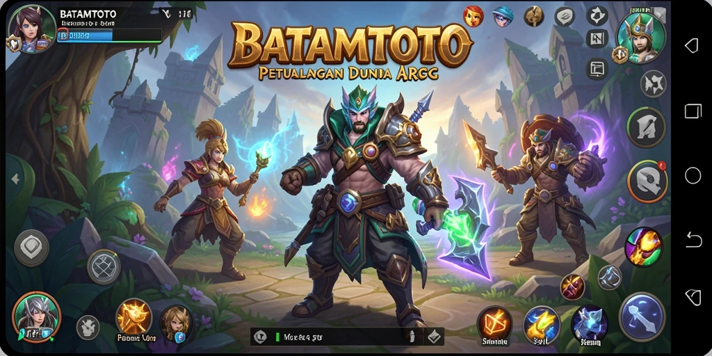 Screenshot gameplay BATAMTOTO yang menunjukkan aksi pertarungan epik.
