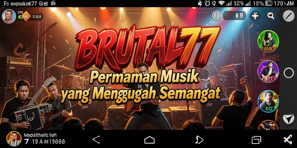 Tampilan gameplay BRUTAL77 yang memukau dan interaktif.