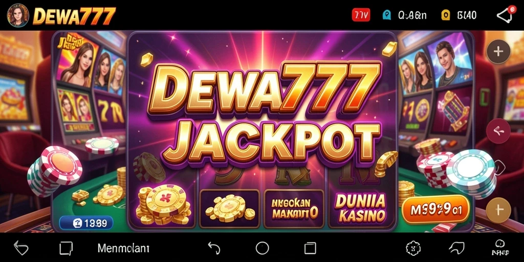 Gambaran utama gameplay DEWA777 di kasino digital.