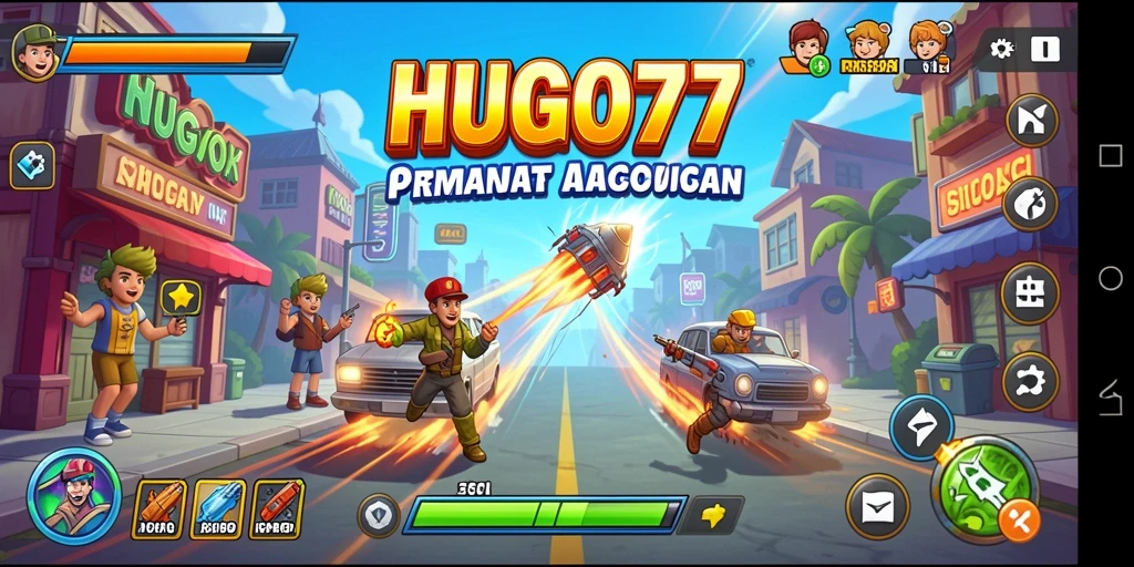 Gameplay seru HUGO77 yang penuh tantangan.