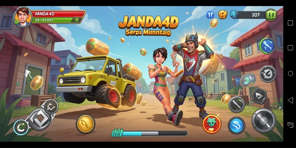 Tampilan menyenangkan dan menantang dari gameplay JANDA4D.