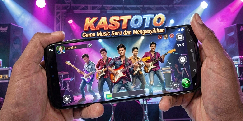 Tampilan gameplay KASTOTO yang penuh warna dan menarik.