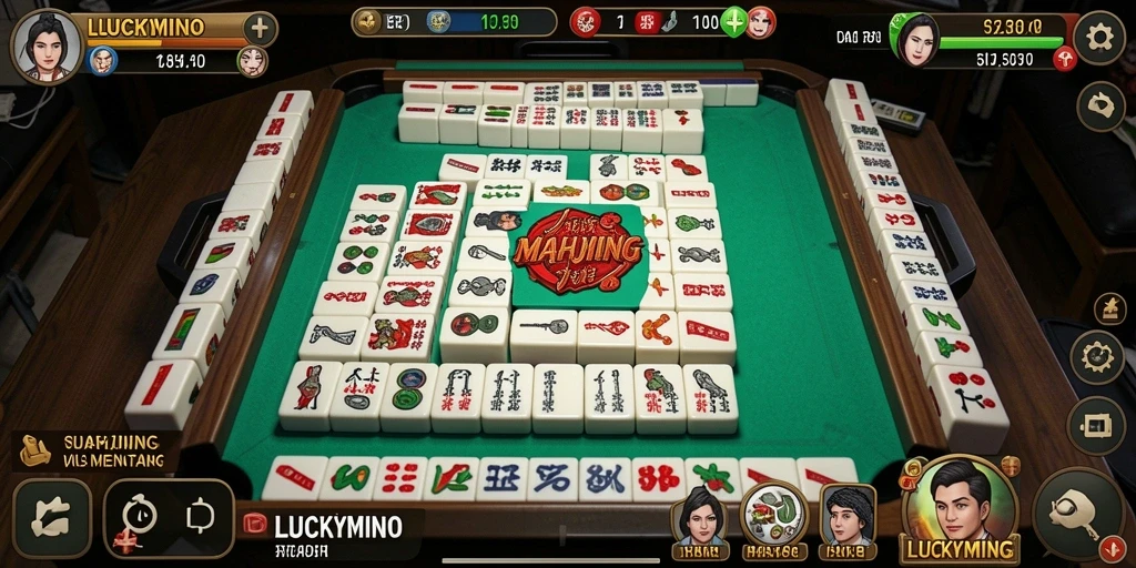 Tampilan gameplay yang seru dan menantang di LUCKYMINO.
