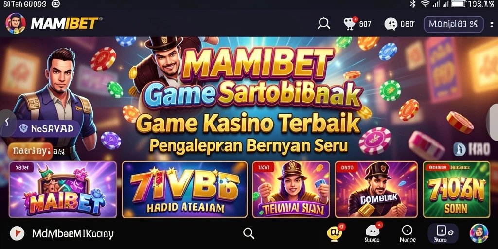 Tampilan gameplay menarik dari MAMIBET yang menampilkan suasana kasino yang mendebarkan.