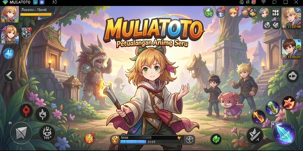 Tangkapan layar yang menampilkan pertarungan seru antara karakter anime.