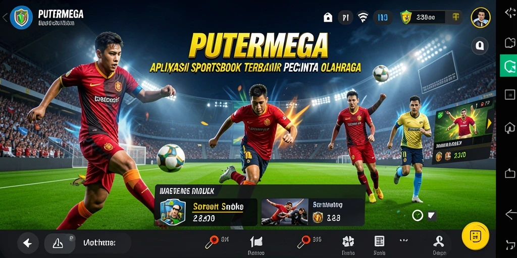 Screenshot gameplay PUTERMEGA menampilkan berbagai opsi taruhan olahraga.