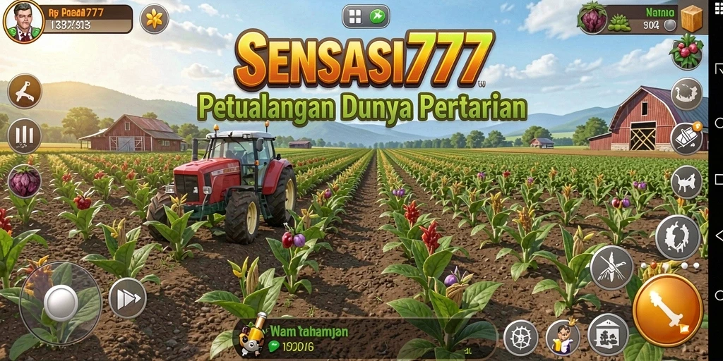 Tampilan gameplay SENSASI777 yang menarik di dunia pertanian.