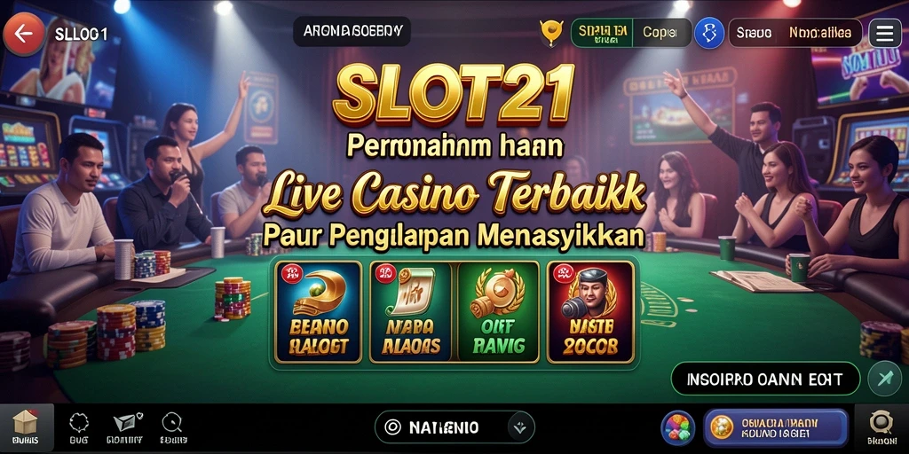 Tampilan gameplay live yang mengesankan di SLOT21.