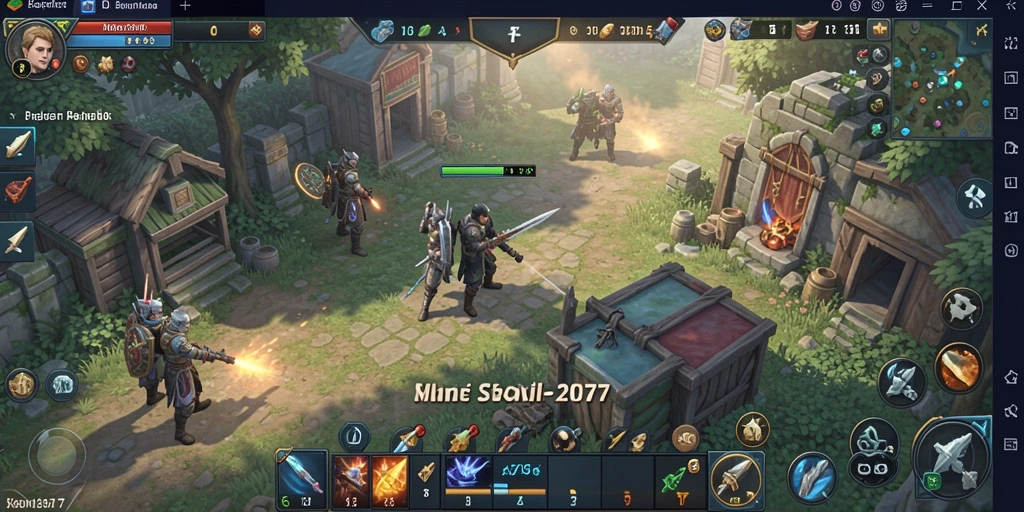 Tampilan gameplay strategis yang seru dan mendebarkan.