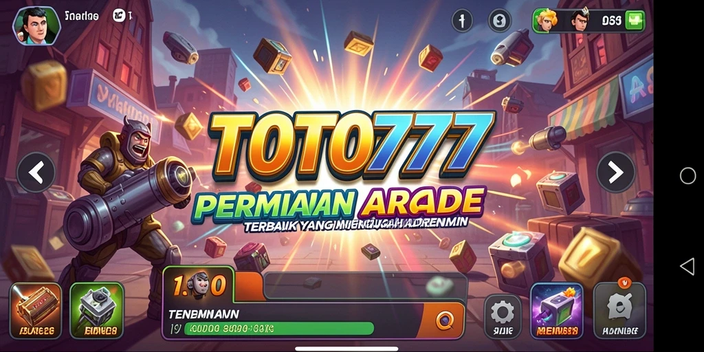 Tampilan gameplay seru TOTO777 dengan aksi cepat dan menegangkan.